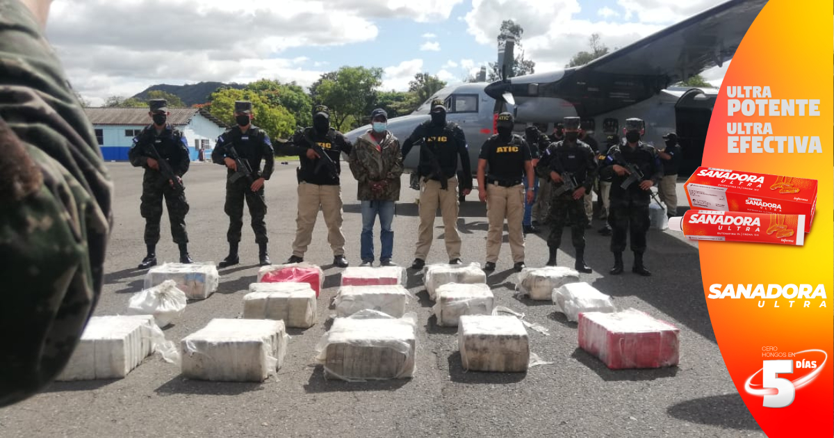 Incautan en Honduras 375 kilos de cocaína dos lanchas y detienen una