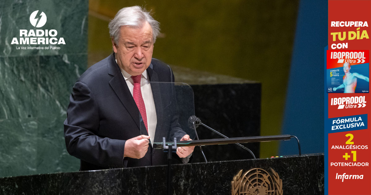 António Guterres El sistema financiero internacional es profundamente